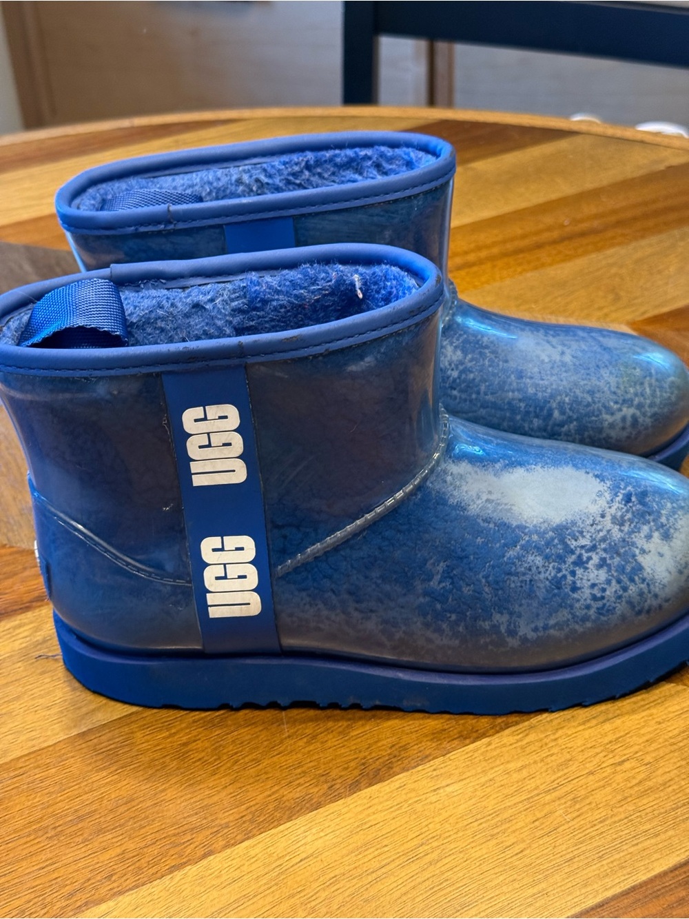 UGG Blue Clear Short Ankle Booties women’s size 6 PRELOVED